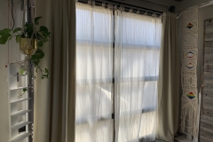 Guest suite windows with Blackout curtains