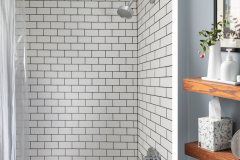 Bathroom with remodelled shower and tub